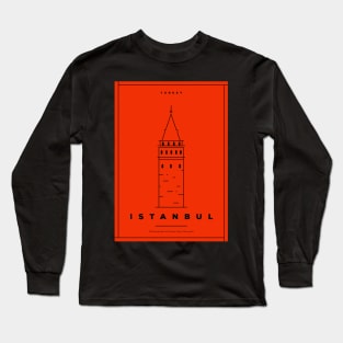 Istanbul Minimal Poster Long Sleeve T-Shirt